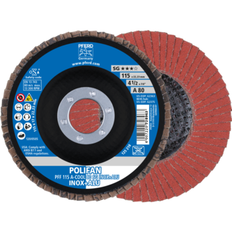 PFERD POLIFAN-Fächerscheiben PFF 115 A-COOL 80 SG INOX+ALU