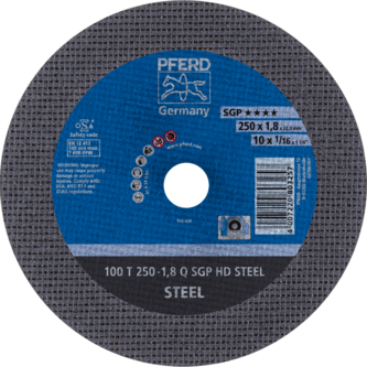 PFERD HEAVY DUTY SGP bis ? 2000 mm 100 T 250-1,8 Q SGP HD STEEL/32,0
