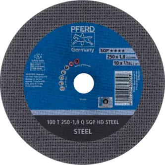 PFERD HEAVY DUTY SGP bis ? 2000 mm 100 T 250-1,8 Q SGP HD STEEL/32,0