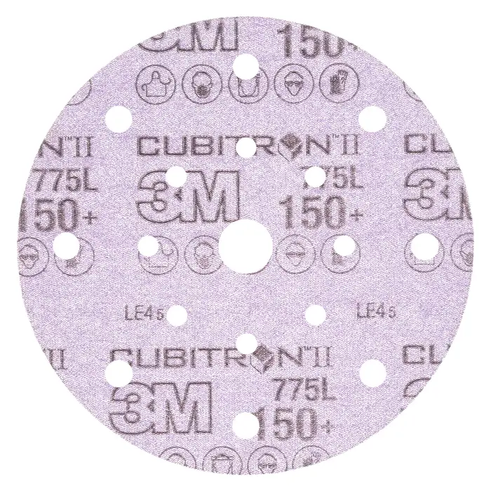 3M Cubitron II Hookit Filmscheibe 775L, 150 mm, 150+, 17-fach gelocht