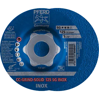 PFERD CC-GRIND (inkl. SOLID, FLEX, STRONG) CC-GRIND SOLID 125 SG INOX