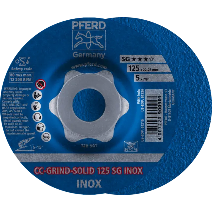 PFERD CC-GRIND (inkl. SOLID, FLEX, STRONG) CC-GRIND SOLID 125 SG INOX