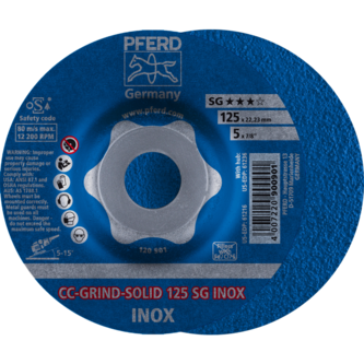 PFERD CC-GRIND (inkl. SOLID, FLEX, STRONG) CC-GRIND SOLID 125 SG INOX