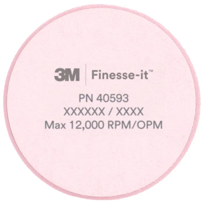 3M Finesse-it Premium Schaumpolierpad, 38730, Blue, 133 mm, Convolute