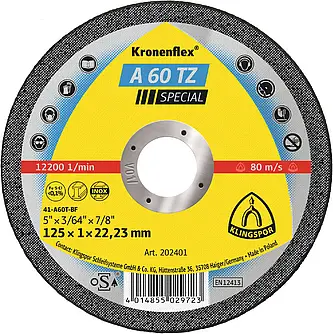 Klingspor - A 60 TZ Trennscheibe, 100 x 1 x 16 mm gerade