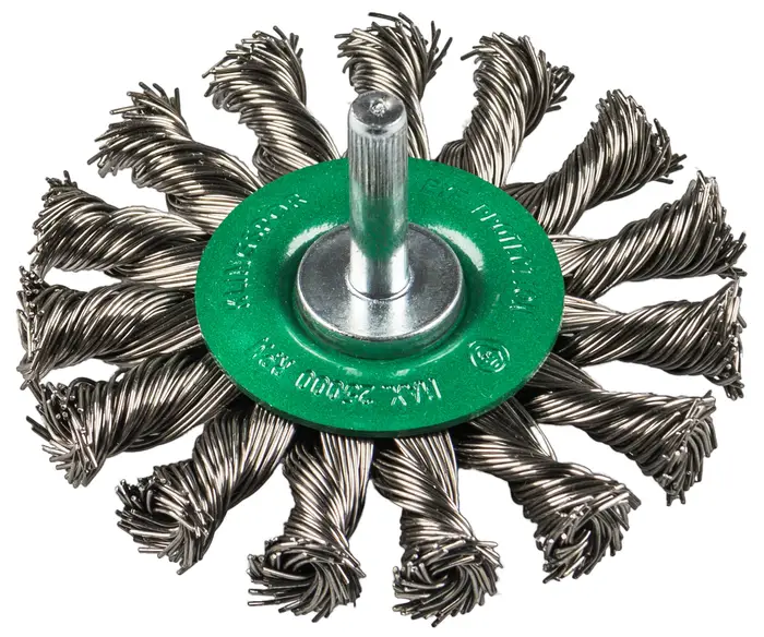 Klingspor - BRS 600 Z Schaftrundbürste gezopft Anzahl Reihen 1, 75 x 12 x 6 mm 0,5 Edelstahl