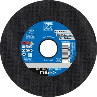 PFERD Trennscheiben EHT 125-1,0 SG STEELOX