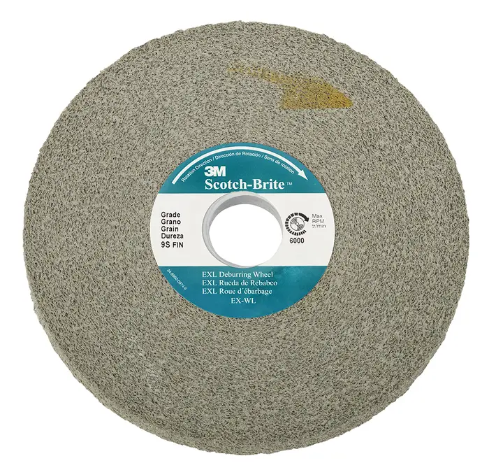 Scotch-Brite EXL Entgratungs-Kompaktscheibe XL-WL, 203 mm x 25,4 mm x 76,2 mm, 8A MED