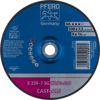 PFERD Schruppscheiben E 230-7 SG CAST+ALU