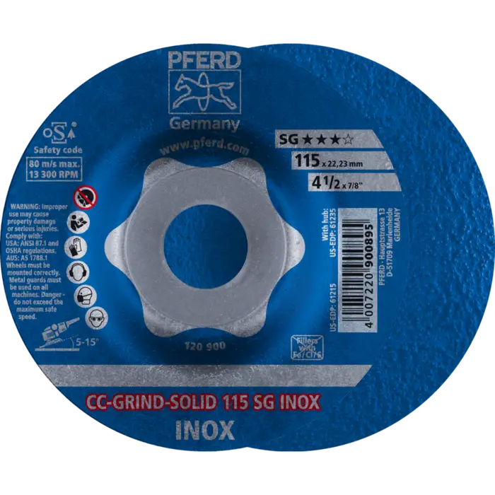 PFERD CC-GRIND (inkl. SOLID, FLEX, STRONG) CC-GRIND SOLID 115 SG INOX