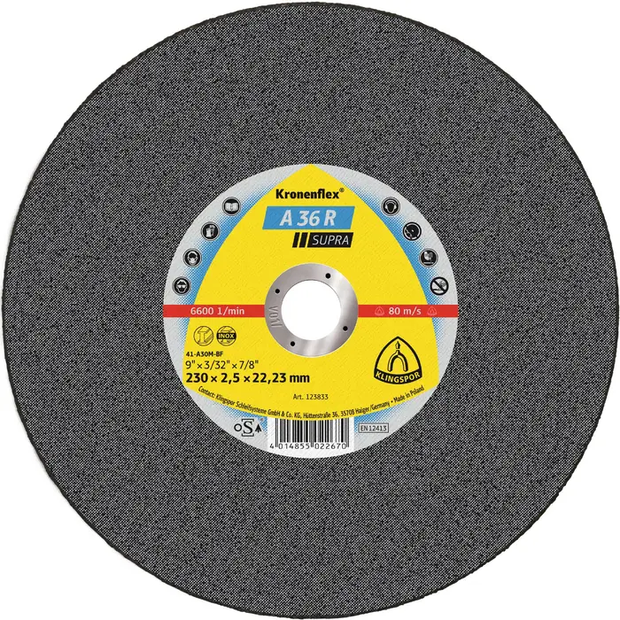 Klingspor - A 36 R Trennscheibe, 125 x 2 x 22,23 mm gerade