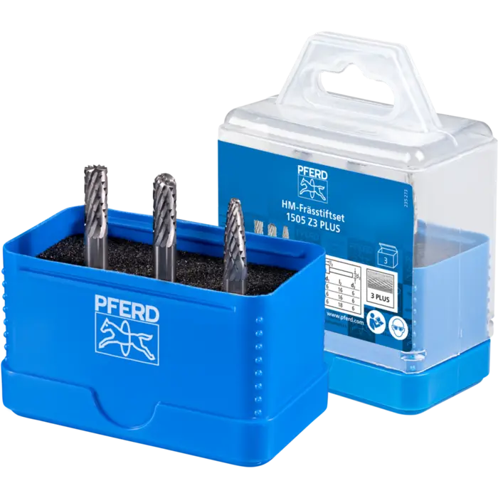 PFERD Hartmetallfrässtifte 1505 Z3 PLUS 3TLG
