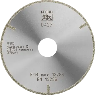 PFERD Dia.- und CBN-Trennwerkzeuge Galvanik D1A1R 115-2-22,23 D 427 GAG