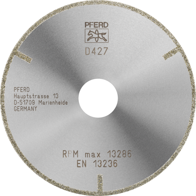 PFERD Dia.- und CBN-Trennwerkzeuge Galvanik D1A1R 115-2-22,23 D 427 GAG