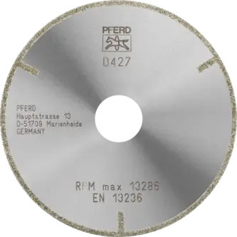 PFERD Dia.- und CBN-Trennwerkzeuge Galvanik D1A1R 115-2-22,23 D 427 GAG