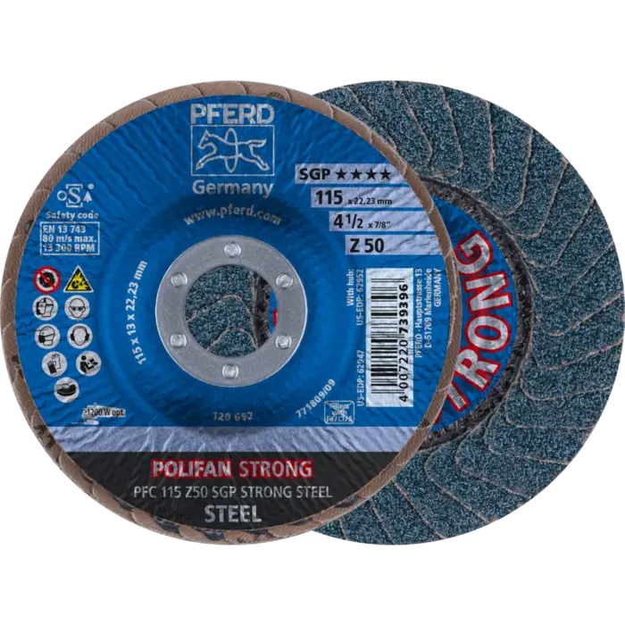 PFERD POLIFAN-Fächerscheiben PFC 115 Z 50 SGP STRONG STEEL