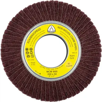 Klingspor - NCW 600 Vliesmopräder Kombination, 165 x 50 x 43,1 mm Korn 100 Medium