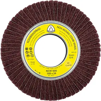 Klingspor - NCW 600 Vliesmopräder Kombination, 200 x 50 x 68,2 mm Korn 80 Coarse