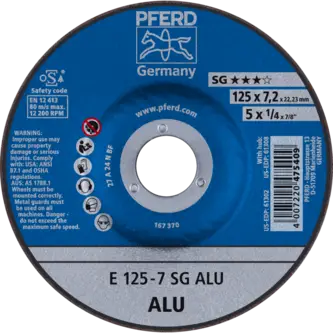 PFERD Schruppscheiben E 125-7 SG ALU