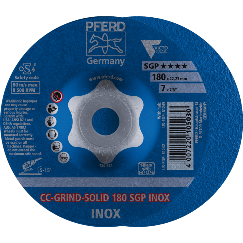 PFERD CC-GRIND (inkl. SOLID, FLEX, STRONG) CC-GRIND SOLID 180 SGP INOX