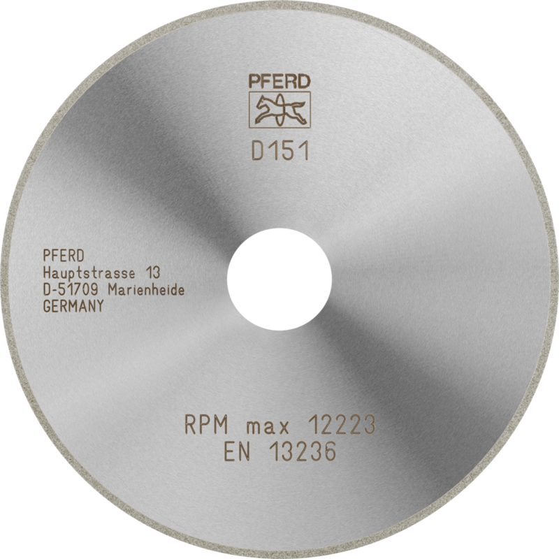 PFERD Dia.- und CBN-Trennwerkzeuge Galvanik D1A1R 125-1,4-20 D 151 GAD