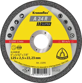 Klingspor - A 24 R Trennscheibe, 125 x 2,5 x 22,23 mm gerade