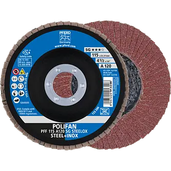 PFERD POLIFAN-Fächerscheiben PFF 115 A 120 SG STEELOX