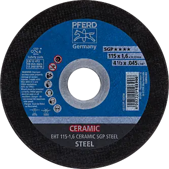 PFERD Trennscheiben EHT 115-1,6 CERAMIC SGP STEEL