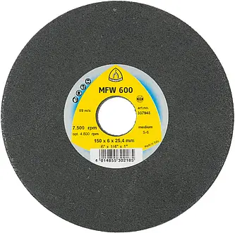 Klingspor - MFW 600 UNITIZED WHEEL Kompaktscheibe, 125 x 6 x 22 mm Coarse Siliziumkarbid