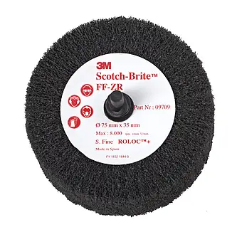 Scotch-Brite Roloc Lamellenbürste FF-ZR, grau, 75 mm x 35 mm, S FIN