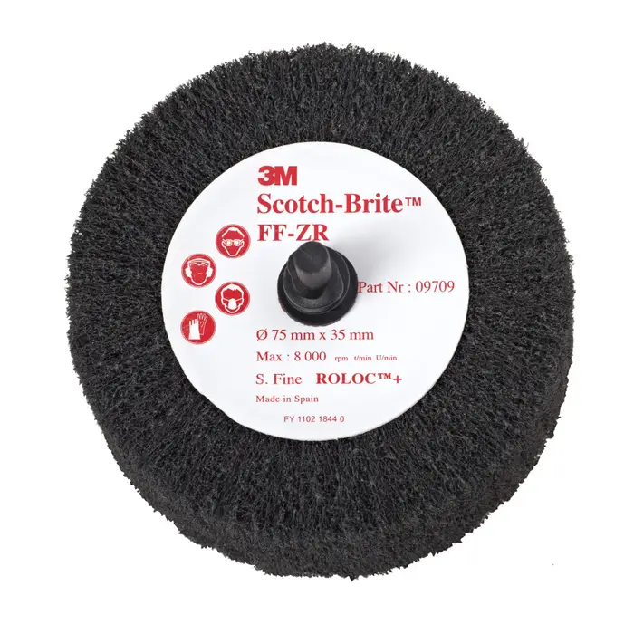 Scotch-Brite Roloc Lamellenbürste FF-ZR, grau, 75 mm x 35 mm, S FIN