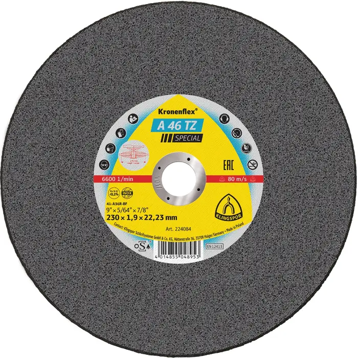 Klingspor - A 46 TZ Trennscheibe, 100 x 1,6 x 16 mm gerade