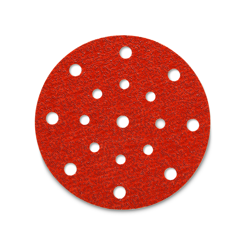 3M Cubitron II Hookit Papierschleifscheibe 950U, 150 mm, 120+, 17-fach gelocht