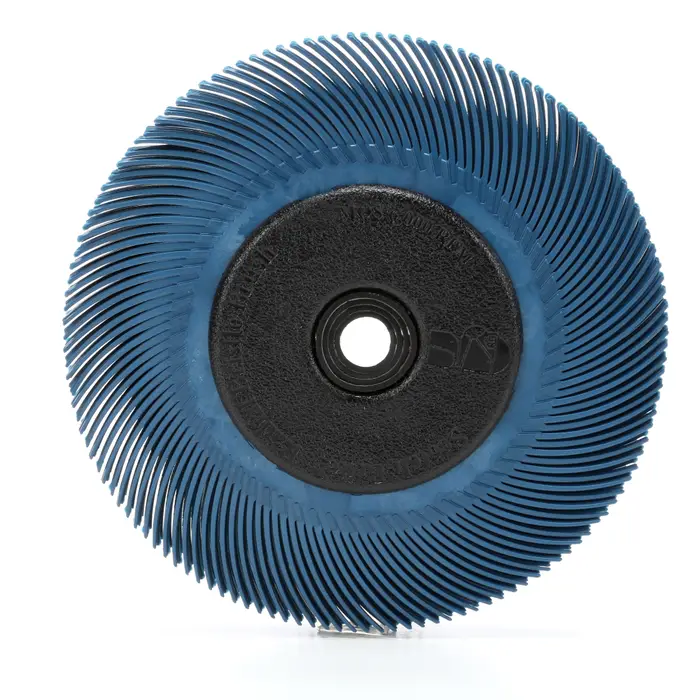 Scotch-Brite Radial Bristle Brush RB-ZB mit Kunststoff-Flansch, blau, 152,4 mm x 11,11 mm x 25,4 mm, P400, Typ C