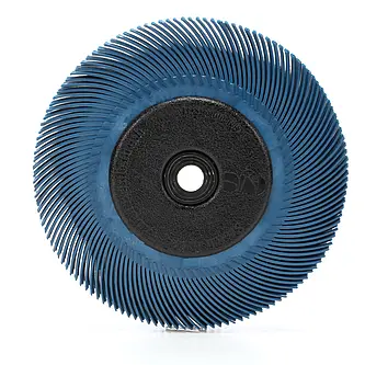 Scotch-Brite Radial Bristle Brush RB-ZB mit Kunststoff-Flansch, blau, 152,4 mm x 11,11 mm x 25,4 mm, P400, Typ C