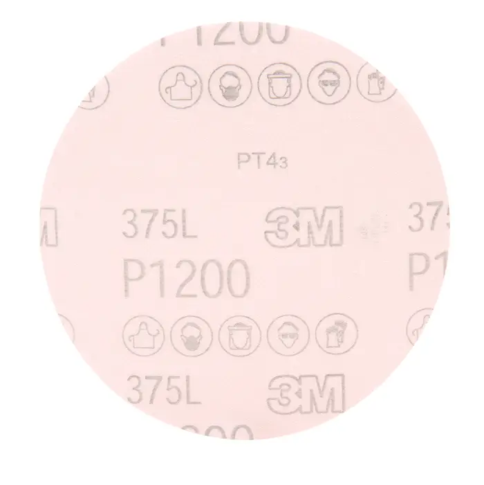 3M Hookit Filmscheibe 375L, 150 mm, P1200, ungelocht