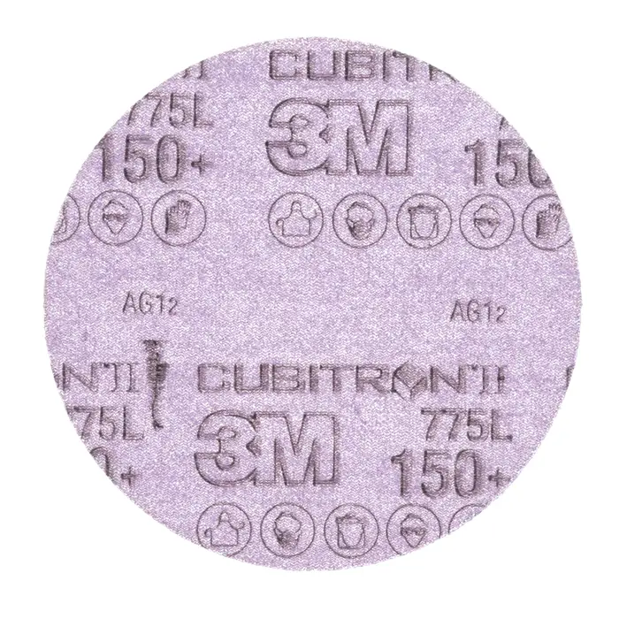 3M Cubitron II Hookit Filmscheibe 775L, 125 mm, 150+, ungelocht
