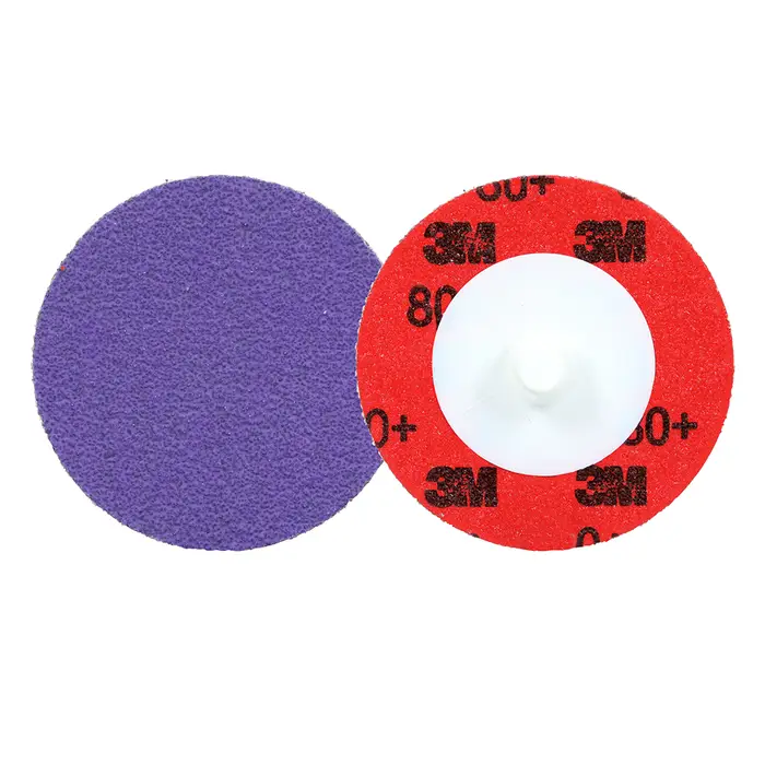 3M Cubitron 3 Roloc Langlebige Kantenscheibe 1184F, 80+ YF-weight, TR, Purple, 38 mm, 50/Carton, 200 ea/Case
