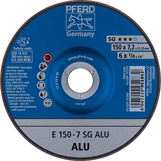 PFERD Schruppscheiben E 150-7 SG ALU
