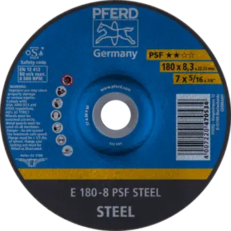 PFERD Schruppscheiben E 180-8 PSF STEEL