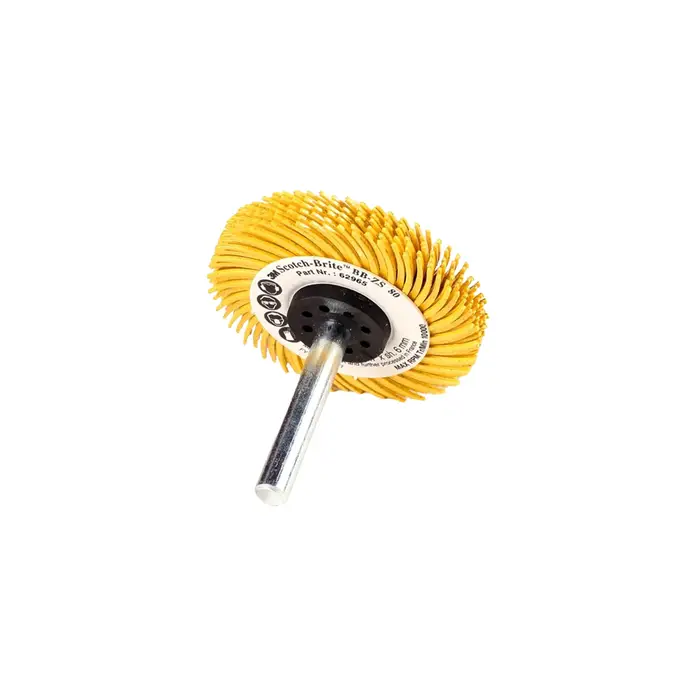Scotch-Brite Bristle Disc BB-ZS mit Schaft, gelb, 50,8 mm, P80, Typ C