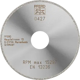 PFERD Dia.- und CBN-Trennwerkzeuge Galvanik D1A1R 100-2-22,23 D 427 GAD
