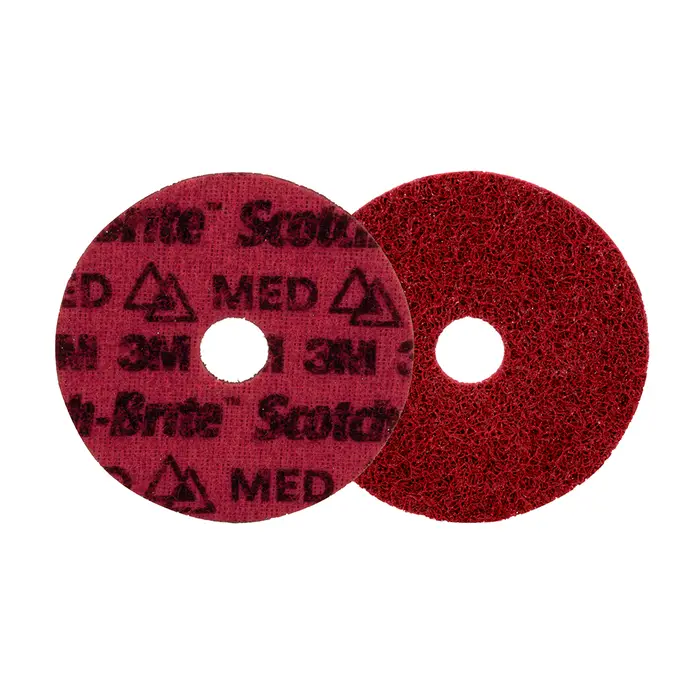 Scotch-Brite Präzisions-Vliesscheibe, PN-DH, Mittel, 115 mm x 22,23 mm, 25/Innenverpackung, 100 Stück/Karton