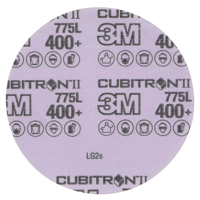 3M Cubitron II Hookit Filmscheibe 775L, 150 mm, 400+, ungelocht