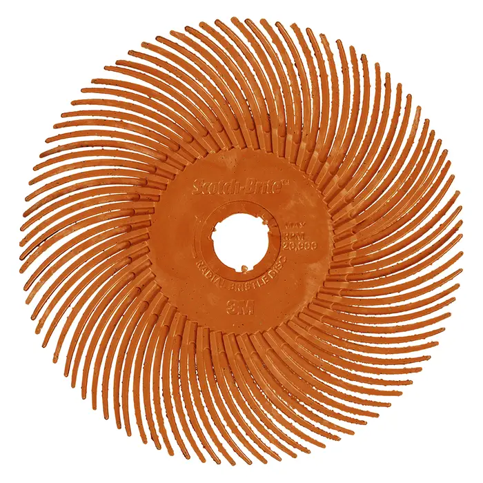Scotch-Brite Precision Radial Bristle Brush, PN-RB, 80+, 50,8 mm x 9,525 mm (2 Zoll x 3/8 Zoll), Typ C,