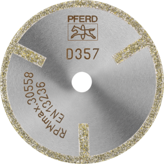 PFERD Dia.- und CBN-Trennwerkzeuge Galvanik D1A1R 50-2-10 D 357 GAG