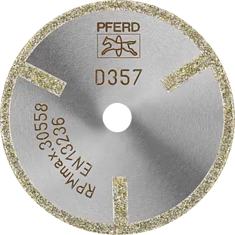 PFERD Dia.- und CBN-Trennwerkzeuge Galvanik D1A1R 50-2-10 D 357 GAG