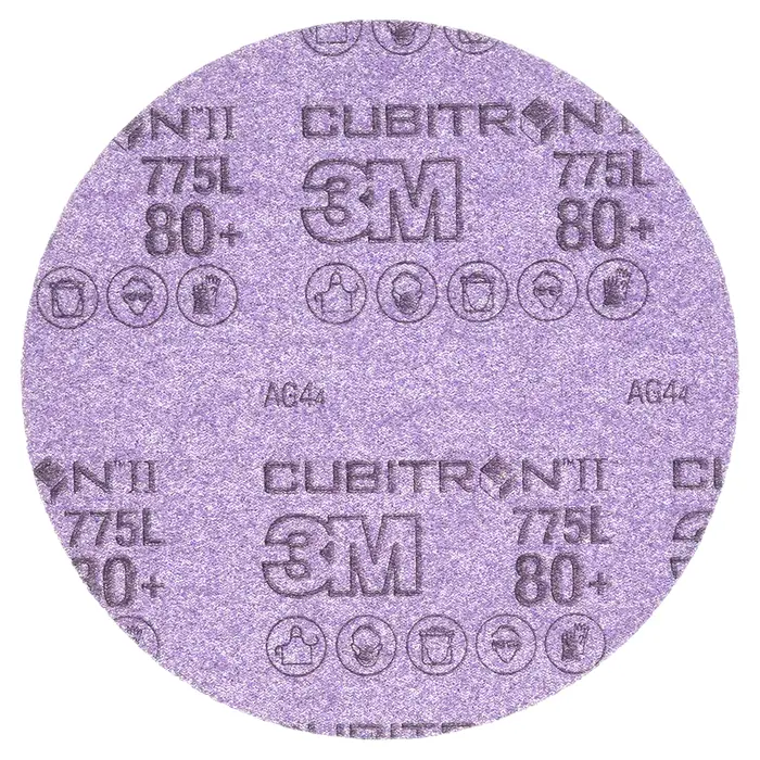 3M Cubitron II Hookit Filmscheibe 775L, 125 mm, 80+, ungelocht