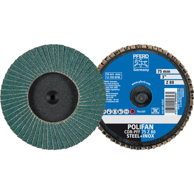 PFERD COMBIDISC-Schleifwerkzeuge CDR PFF 75 Z 80