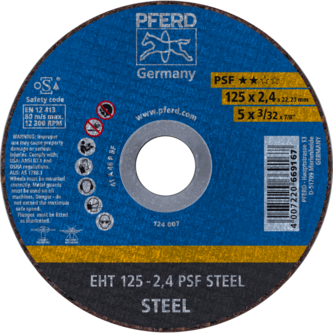 PFERD Trennscheiben EHT 125-2,4 PSF STEEL